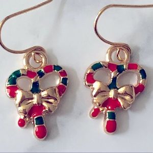 Candy Canes Christmas Winter Holiday Cute Fun New Hand Crafted Earrings